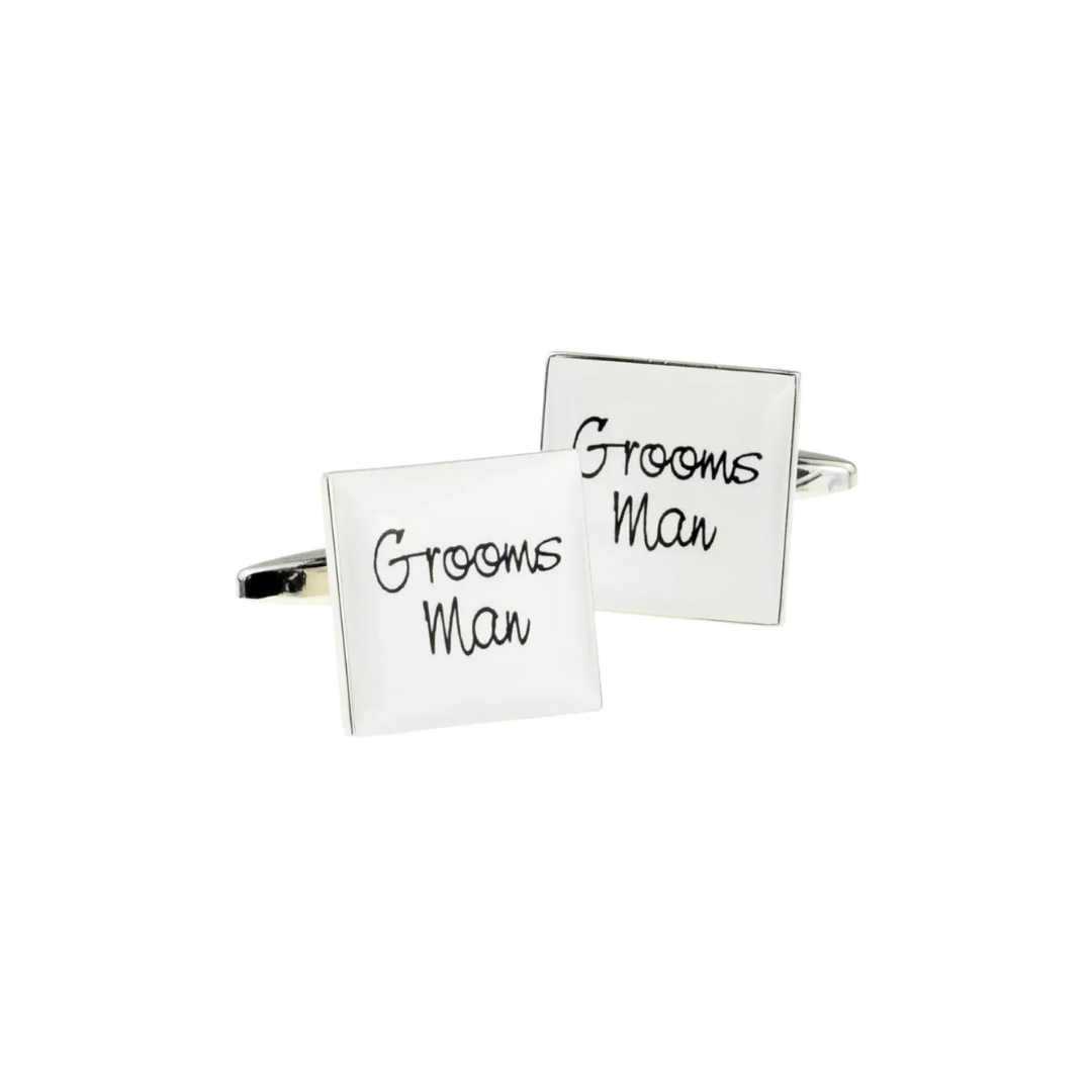 Groomsman Cufflinks with Personalised Box