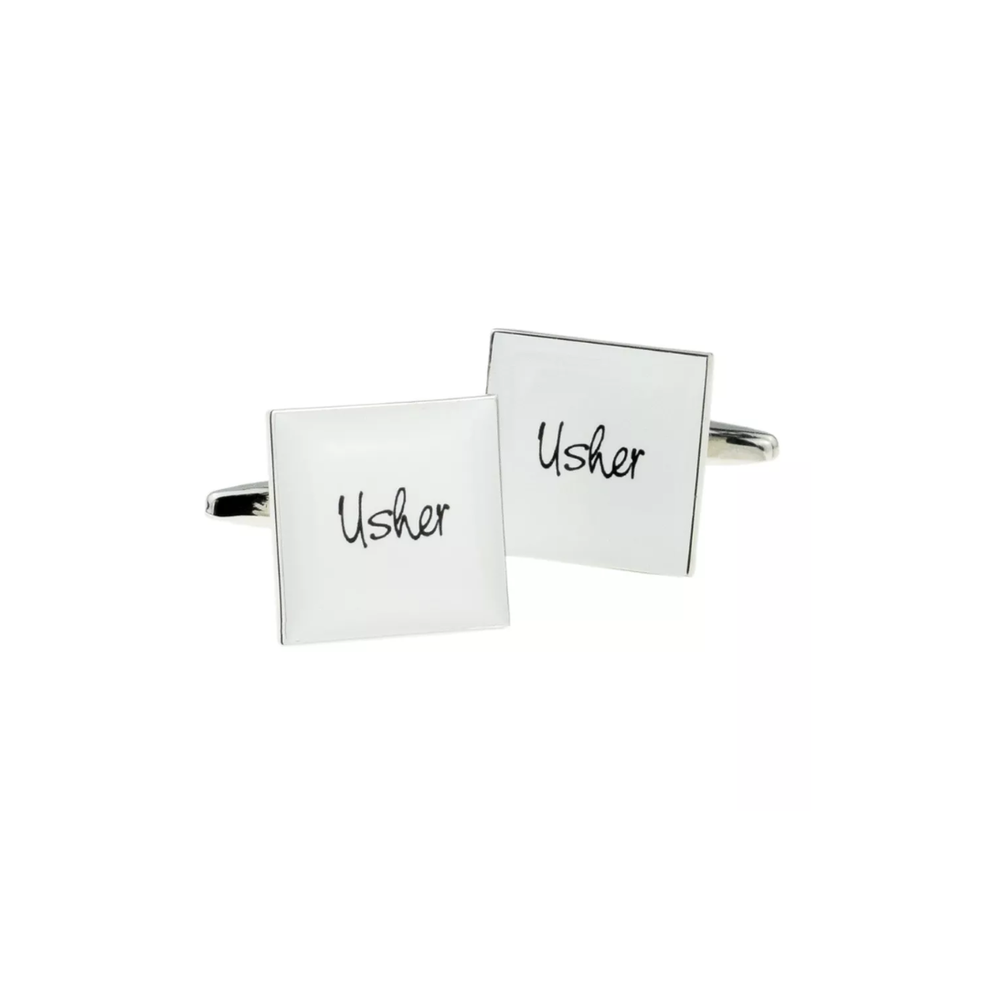 Usher Cufflinks with Personalised Box