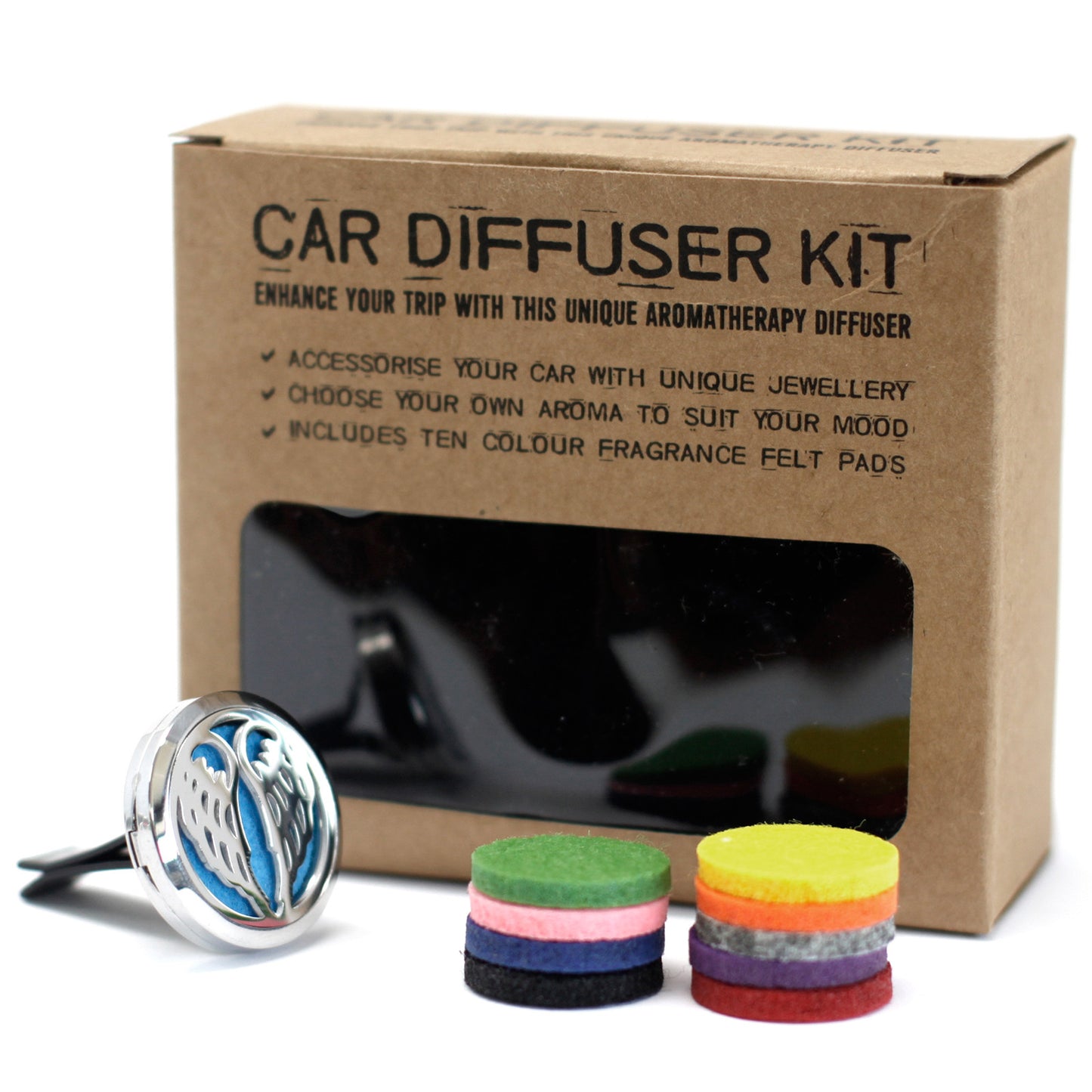 Angel Wings Aromatherapy Car Diffuser Kit