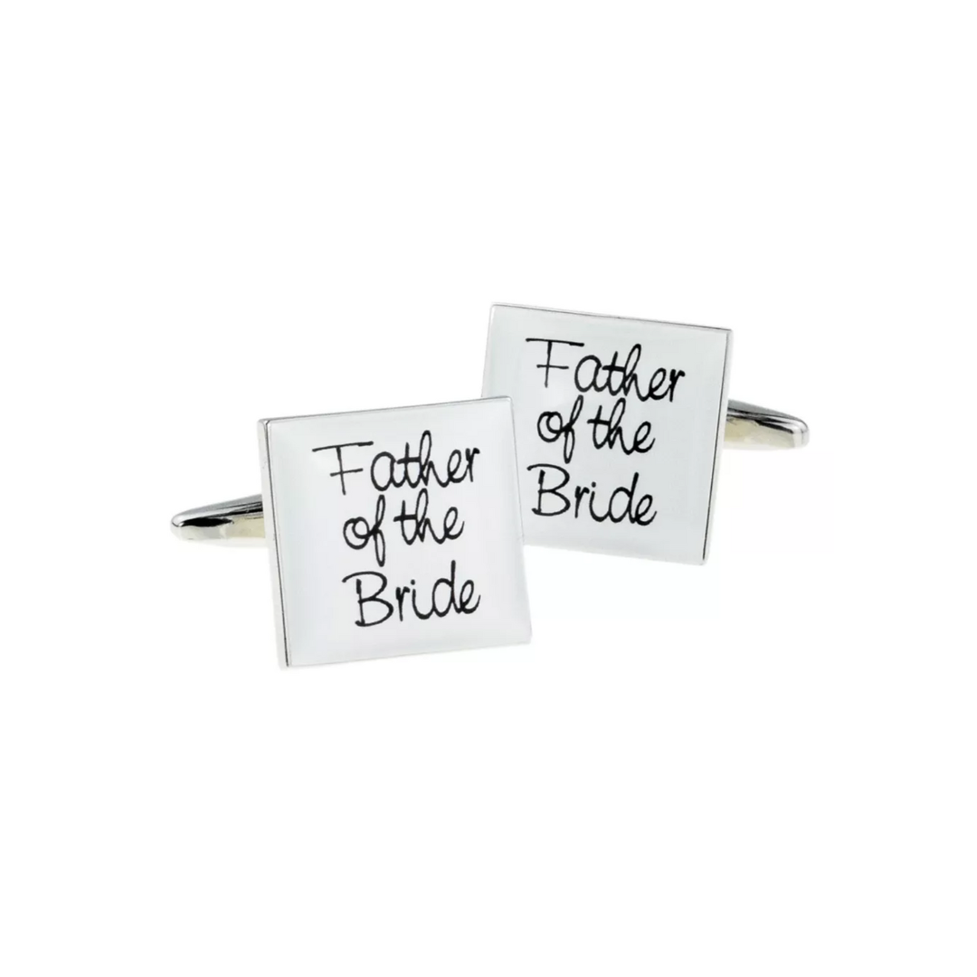 Father of The Bride Cufflinks with Personalised Box