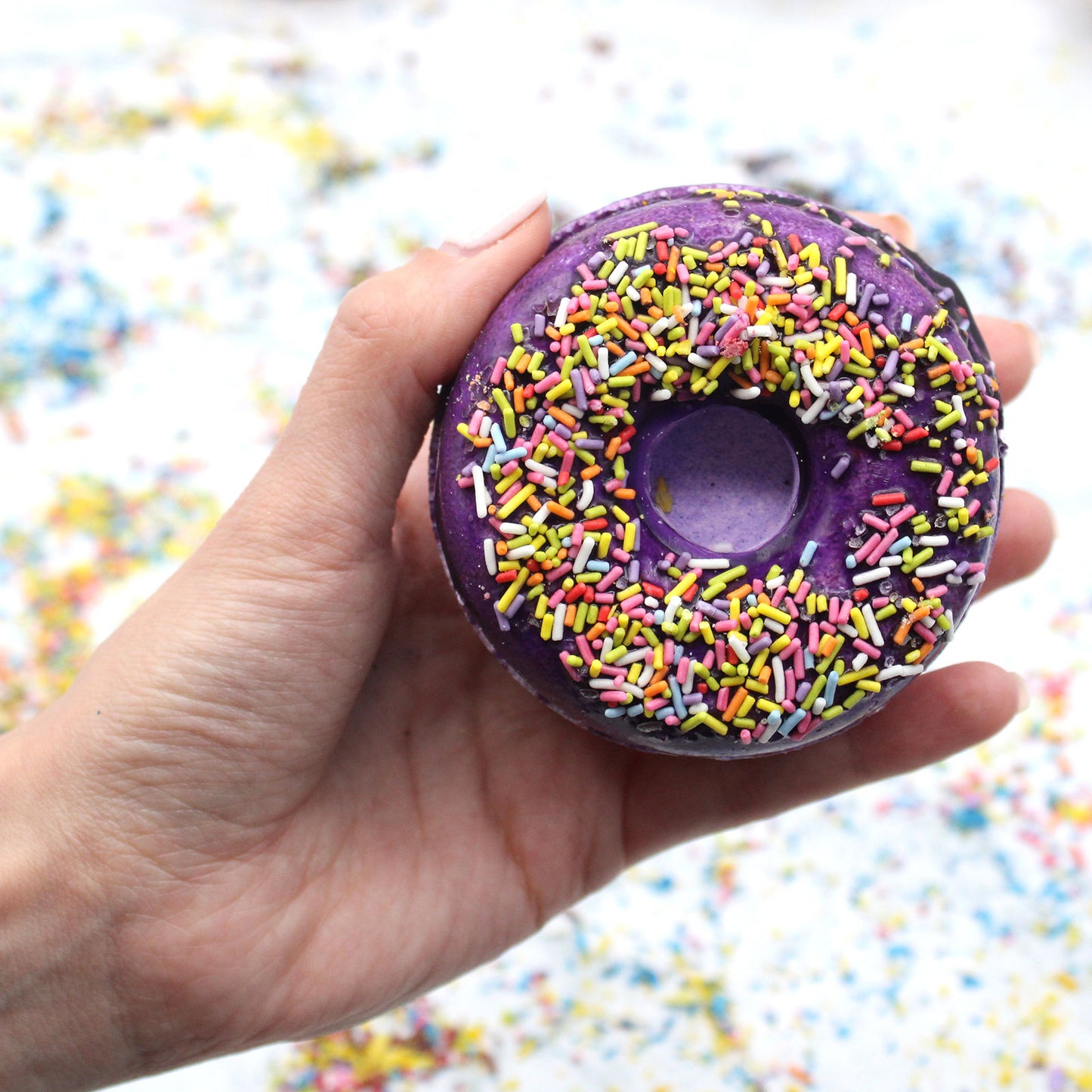 Blackberry and Almond Scented Bath Bomb