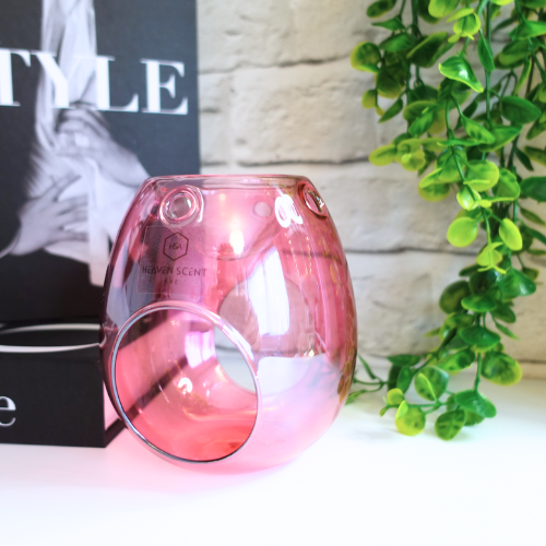 Pink Glass Wax Melt Burner | Sophistication & Style