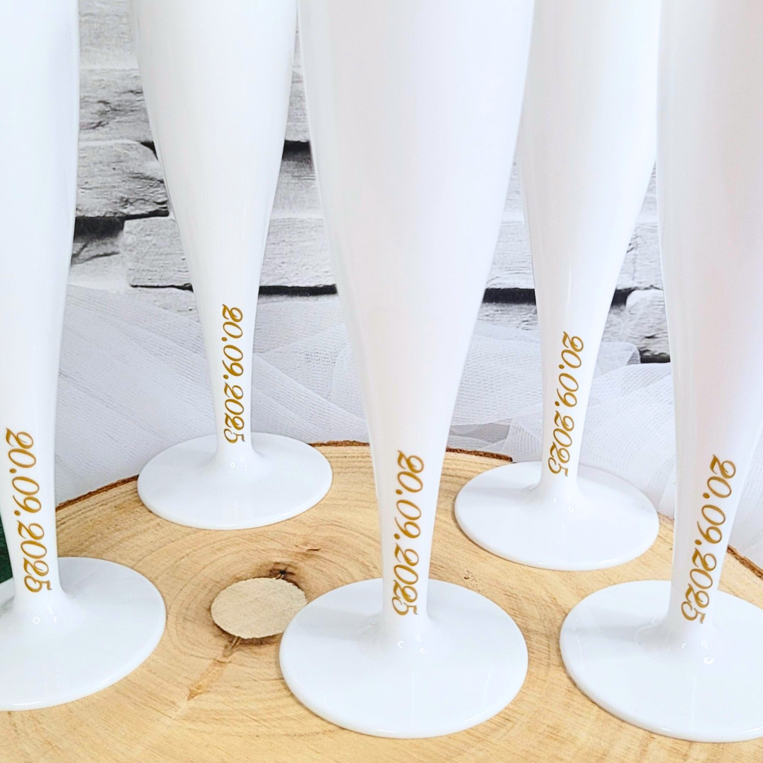 Personalised Champagne Flutes | Bridal Party | Wedding