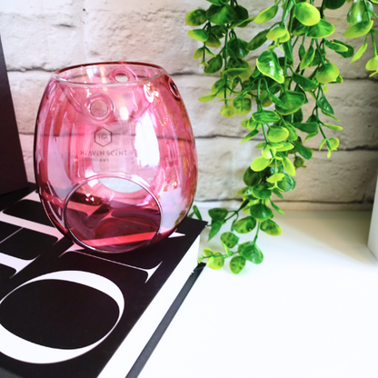 Pink Glass Wax Melt Burner | Sophistication & Style