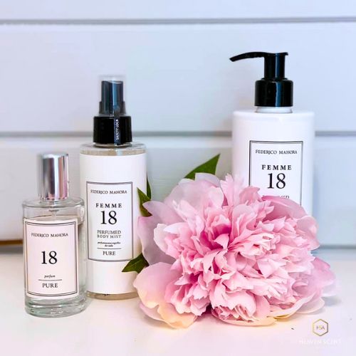 No18 is described as a radiant and alluring fragrance. This fragrance is similar to Coco Mademoiselle.    Fragrance Notes:  Head: Orange, Orange Blossom  Heart: Rose, Jasmine, Ylang-Ylang  Base: White Musk, Vetiver, Tonka Bean, Vanilla  Go intense! Enjoy your favourite fragrance for an unbelievably long time!  Capacity: 50ml 