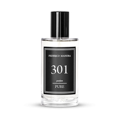 No301 is described as an&nbsp;energetic and powerful&nbsp;fragrance. This fragrance is similar to Diesel Only The Brave. This would make the perfect gift for for your Husband, Boyfriend.&nbsp;

NEW LOOK: now available in a PURE, saving you money for the same scent!!

Fragrance notes:

Head: Mandarin, Lemon

Heart: Cedarwood, Coriander

Base: Ambergris, Labdanum

&nbsp;Capacity: 50ml&nbsp;