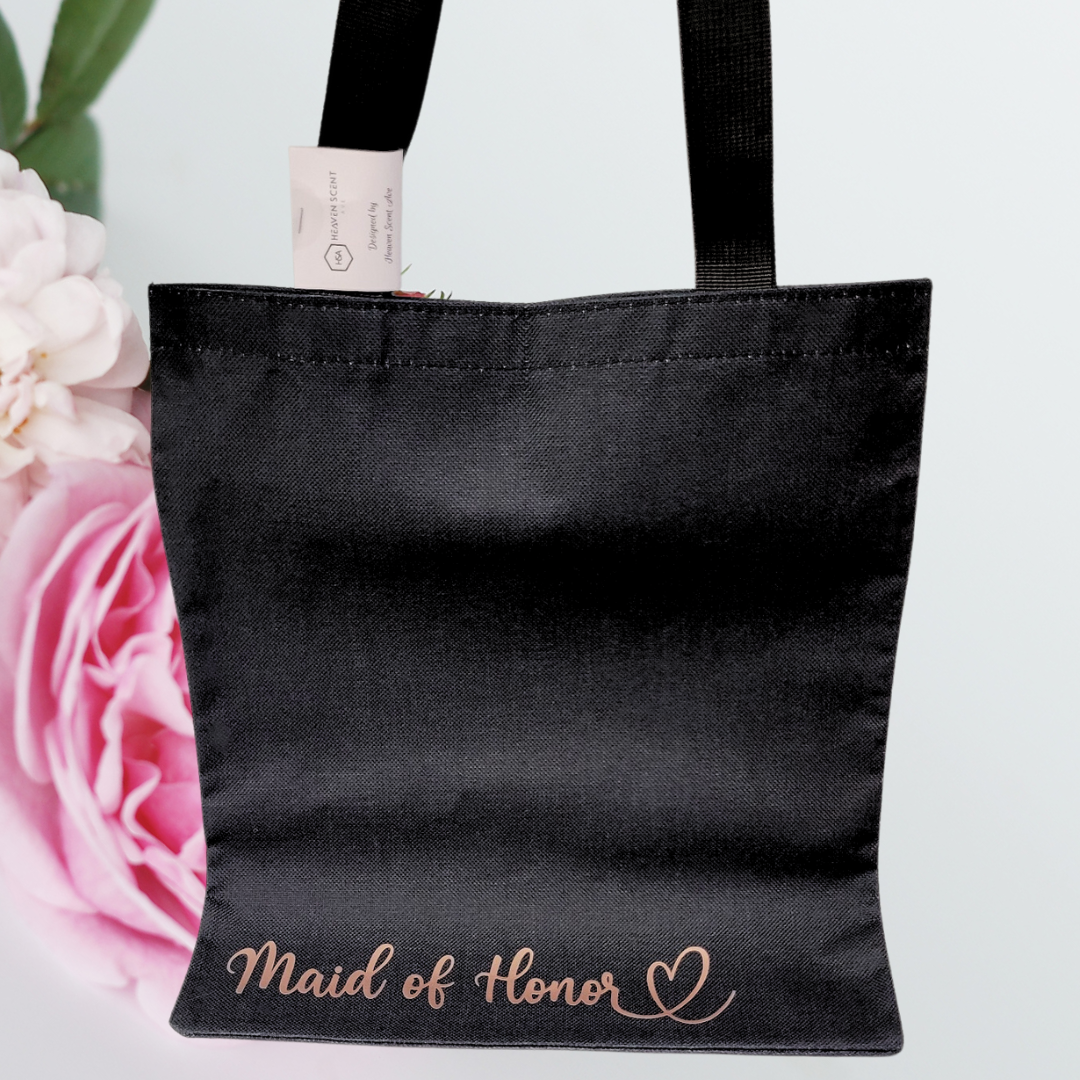 Black and rose gold tote bag deals