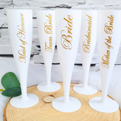 Personalised Champagne Flutes | Bridal Party | Wedding