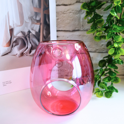 Pink Glass Wax Melt Burner | Sophistication & Style