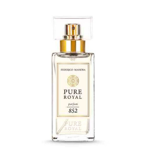 No852 is described as a  Citrus Aromatic fragrance. This fragrance is similar to Paco Rabanne Olympea Solar.  Fragrance Notes:  Head:  Tangerine, Pear, Hazelnut  Heart:  Orange Blossom, Fresh Flowers, Sunny Notes  Base: Moss, Vanilla, Heliatrope  Capacity: 50ml 