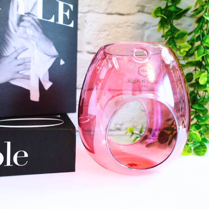 Pink Glass Wax Melt Burner | Sophistication & Style