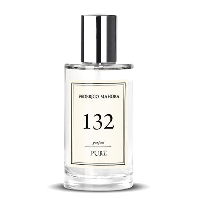 No132 is described as an essence, sensual and delicate fragrance. This fragrance is similar to Versace Crystal Noir.  Fragrance Notes:  Head: Ginger, Cardamom, Pepper, Orange  Heart: Tuberose, Coconut, Gardenia, Peony  Base: Ambergris, Musk  Capacity: 50ml 