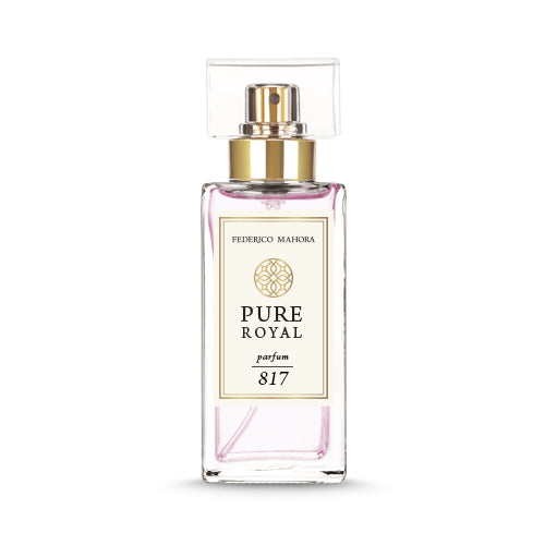 No817 is described as a joyful fragrance. This fragrance is similar to Emporio Armani Because It’s You.  Fragrance Notes:  Head: Raspberry, Lemon  Heart: Rose, Neroli  Base: Musk, Vanilla, Patchouli  Capacity: 50ml