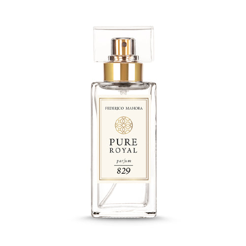 This fragrance is from the Royal Range and contains 20% fragrance oil  No829 is described as a stylish and self-confidence fragrance. This fragrance is similar to Viktor & Rolf - Bon Bon  ﻿Vegan Friendly  Fragrance Notes:  Head: Mandarin, Lemon, Nectarine  Heart: Pepper, Freesia, Peony  Base: Caramel, Musk, Vanilla, Sandalwood  Capacity: 50ml