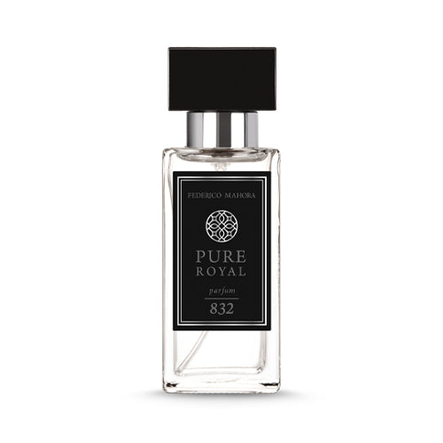 No832 is described as a uncompromising and blunt fragrance. This fragrance is similar to Givenchy By Givenchy. This would make the perfect gift for your Friend, Husband or Boyfriend.  Fragrance notes:  Head: Black Pepper, Lavender  Heart: Iris, Clove, Cinnamon  Base: Black Vanilla, Patchouli   Capacity: 50ml 