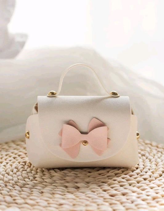 Unique Cream Gift Bag with Gold Studs